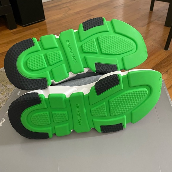 Brand new Balenciaga Speed Trainer grey white black green sz eu 39 - Picture 3 of 7
